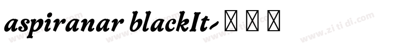 aspiranar blackIt字体转换